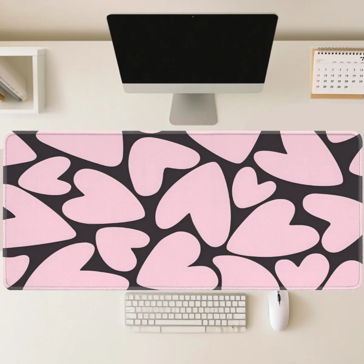 

Moon Themed Kawaii Rubber Desk Mat Non-Slip Desktop Decor Office Supplies Perfect Gift for Gaming Lovers