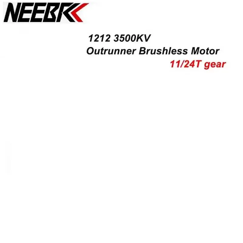 NEEBRC 1212 3500KV Outrunner Brushless Motor with 11T /24T Metal Gear for 1/24 RC Car Crawler Truck SCX24 Trx4m Upgrade Parts