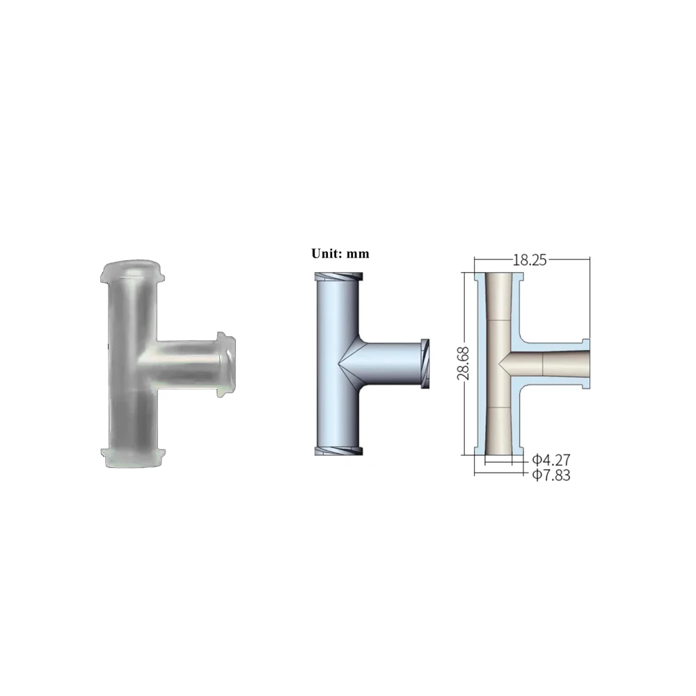 Wholesale Plastic PP 3 Way Tee Female Luer Lock Connector Adapter Fitting For Connecting Male Luer