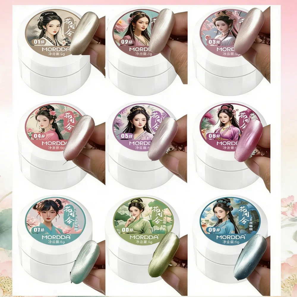 5ML Multi-Color Cat Eye Gel Nail Polish Shiny Satin Mirror Effect Gel Polish Sparkling Magnetic Cat's Eye Gel Manicure Supplies