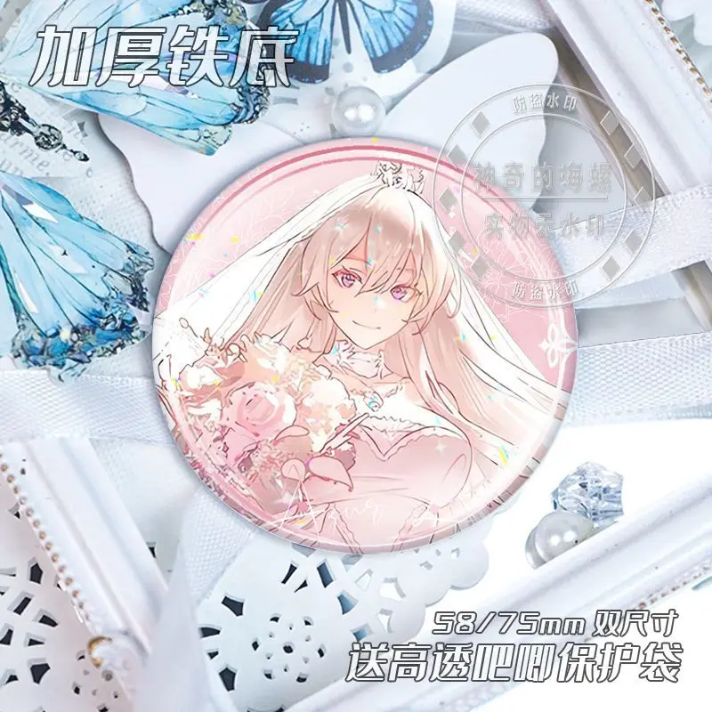 58 مللي متر Azur Lane Musashi Enterprise دبابيس لطيف أنيمي بروش تأثيري الكرتون شارة ظهره الملابس مجوهرات اكسسوارات #5