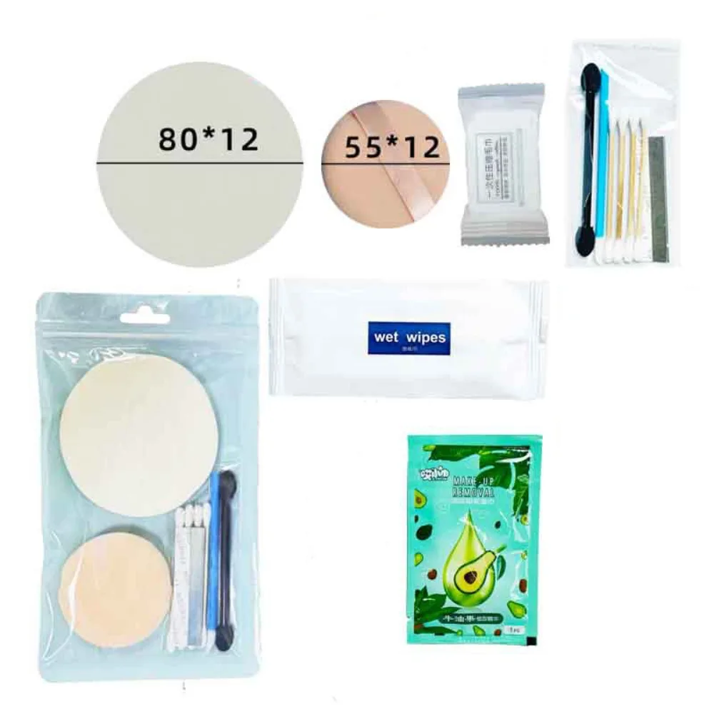 Ensemble de maquillage jetable à mélange rapide, pinceaux à lèvres doux, outils de beauté, fournitures de maquillage, Kit de bouffantes de poudre