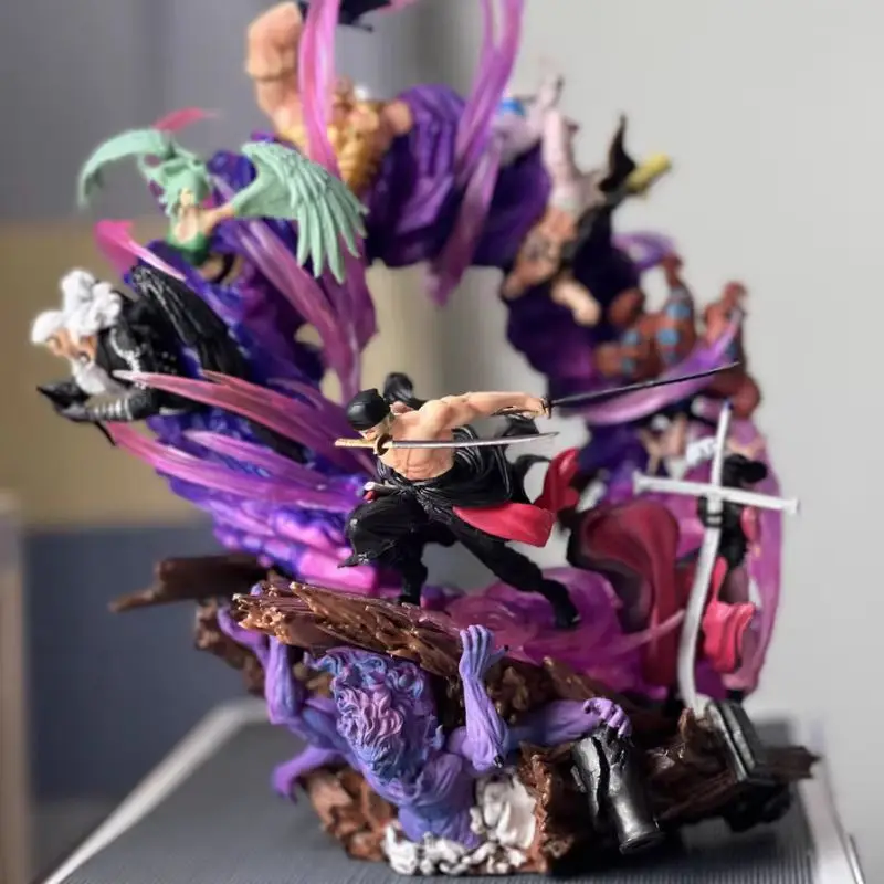 

24 см цельные аниме фигурки Зоро Gk фигурка Onigashima King Of Hell фигурка статуя из ПВХ модель украшения подарочные игрушки