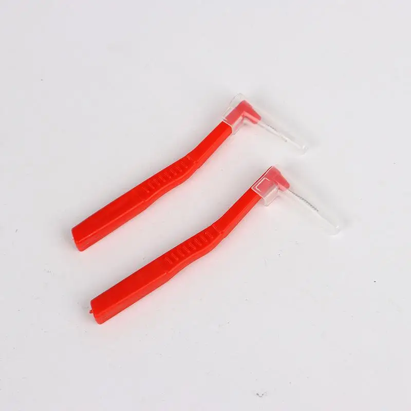 Set mit 10 Interdentalbürsten für Zahnspangen, L-förmige Interdentalbürsten für die Mundhygiene – Detail 16