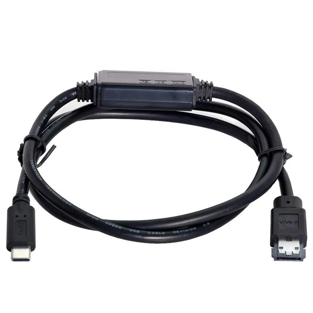 Cable ESATA a USB C USB tipo C macho Host a ESATA ESATAp HDD Cable para ordenador portátil