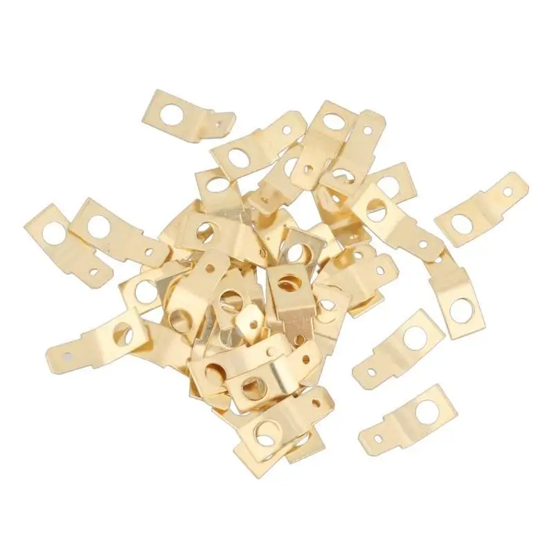 652F المهنية 100 قطعة النحاس قطع الاتصال السريع 1/4 بوصة الذكور البستوني موصل غير معزول موصل مجموعة للاستخدام الكهربائي #3