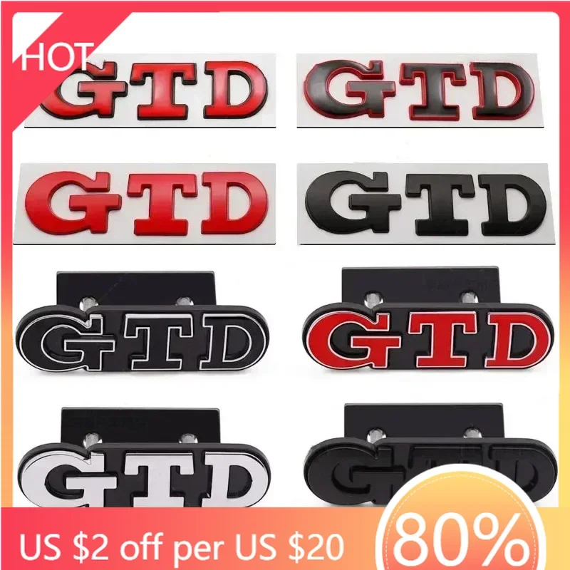 

Гольф 3 4 MK3 MK4 2026 Горячая для VW VOLKSWAGEN 3D Металлический логотип GTD Эмблема Значок автомобиля Передняя решетка Задний багажник Наклейка для Volkswagen VW