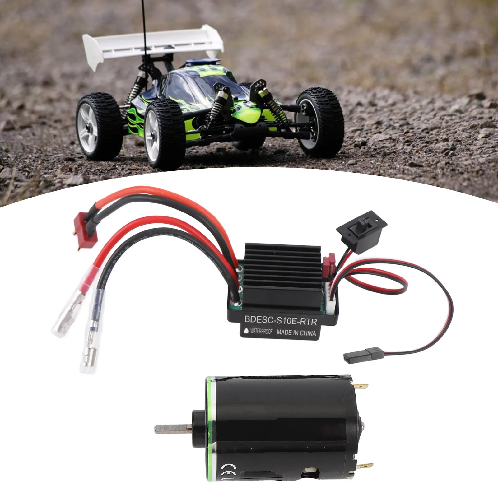 

320A ESC 5V 2A BEC Высокочастотный шарикоподшипник RC Матовый двигатель ESC Набор Низкий уровень шума Мощный диаметр вала 1/8 дюйма для модернизации