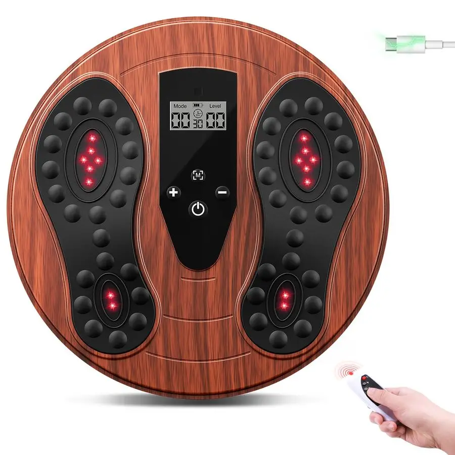 

Foot Massager with Infrared Therapy for Neuropathy amp Pain Relief Rechargeable Electric Muscle amp Nerve Stimulator for Feet am