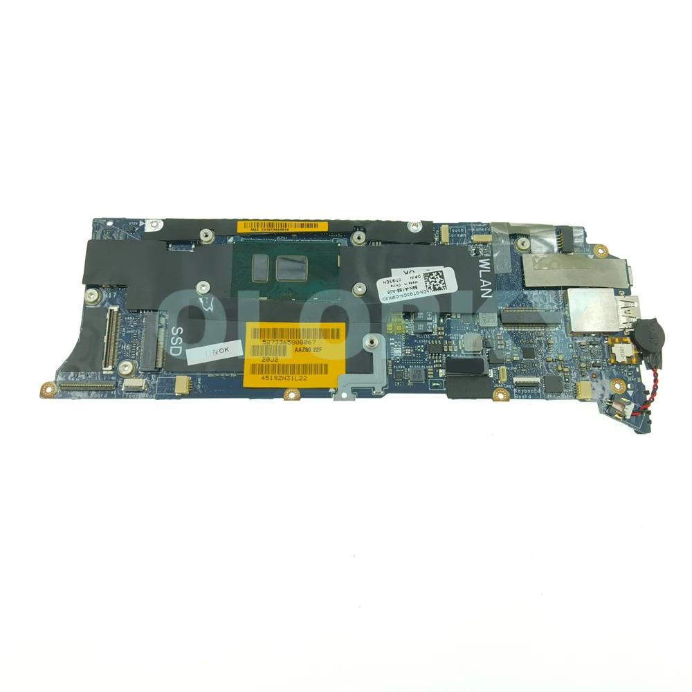 AAZ80 LA-C881P 마더보드, Dell XPS 13 9350 노트북 마더보드용 i5-6200 i5-6300 i7-6500 CPU 포함 4GB/8GB/16GB RAM CN-0TG3CN