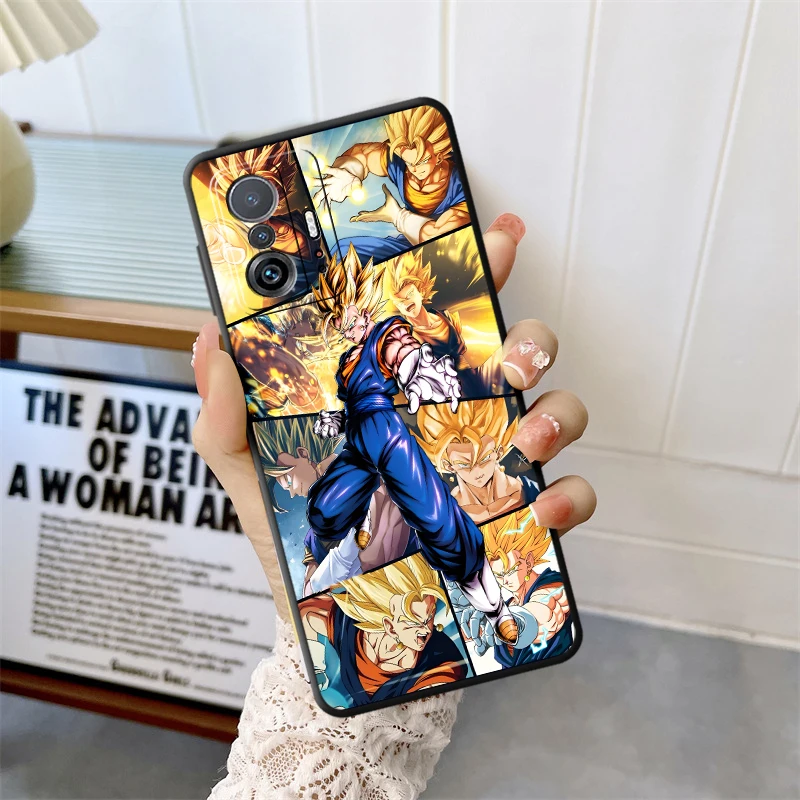 حافظة لهاتف Xiaomi Mi 10T 11T 12T Pro 13 14 15 Pro 11 12 13 Lite 12X Dragon Ball Goku Image Art
