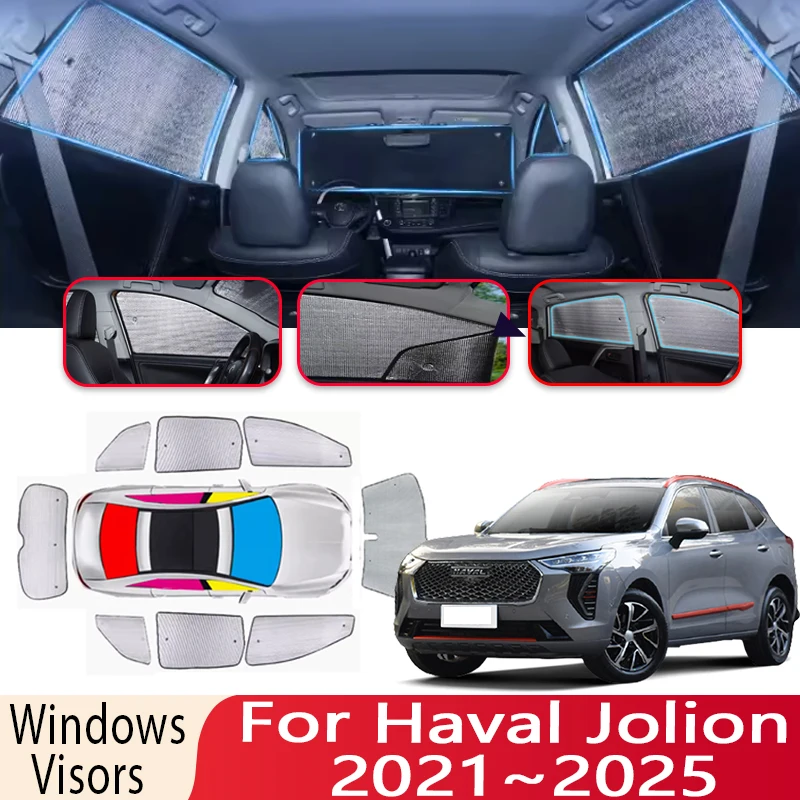 

Sun Shade For Great Wall Haval Jolion 2021~2025 2022 Car Windshield Sunshade 8X Heat Insulation Auto Parts Sun Visor Accessories