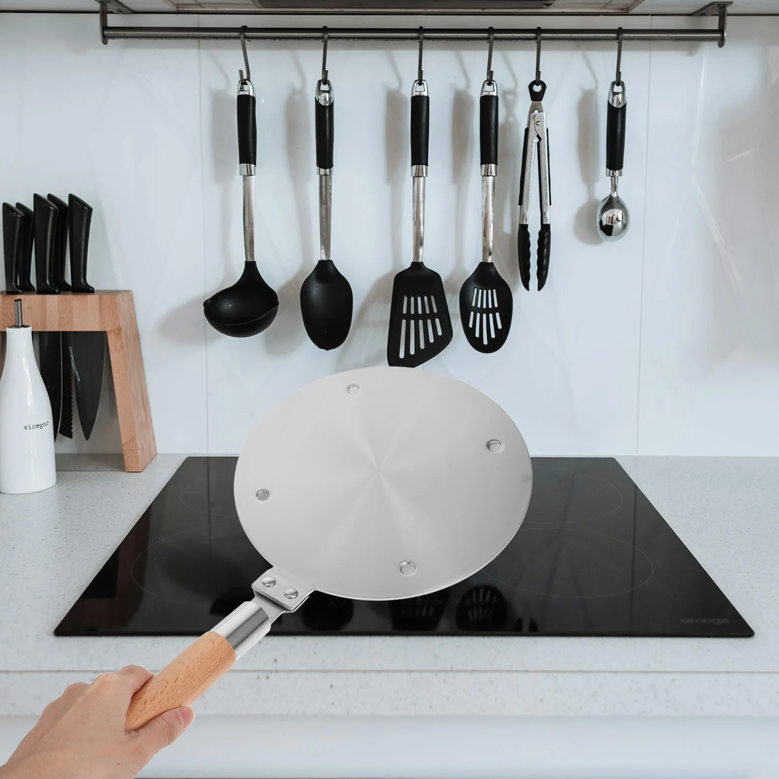 

Induction Cooker Heat Conduction Plate Cookware Adapter Heat-conducting Universal Transfer Disk Stainless Steel Converter