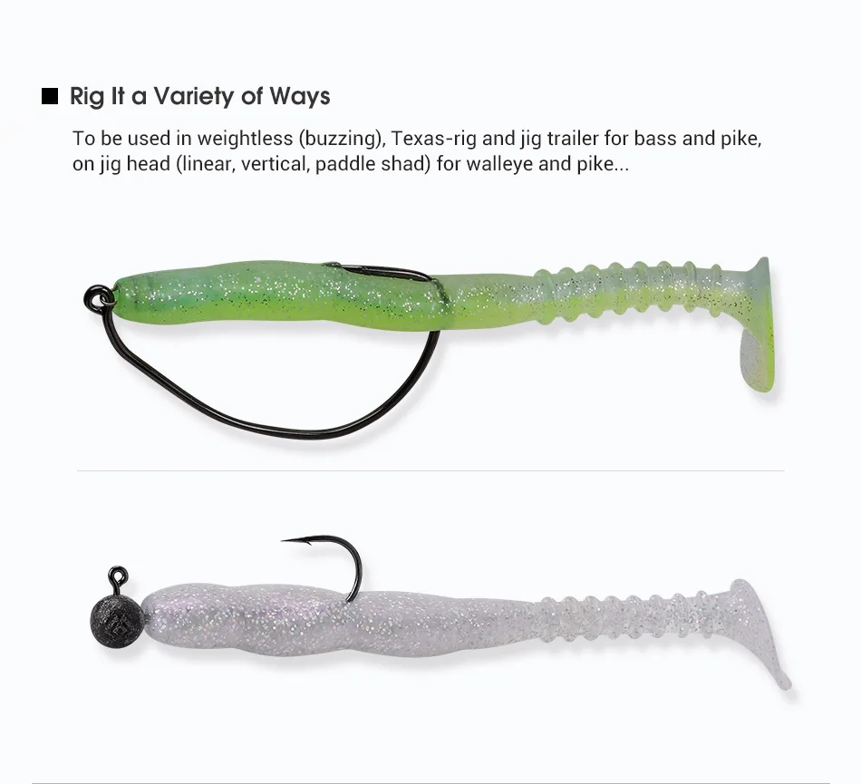 NOEBY Weichköder 150mm 21g Ryan Shad Swimbait 6,5 Zoll Künstlicher Weichköder Wobbler Jigkopf Minnow Bass Hecht Barsch Angelköder – Detail 6
