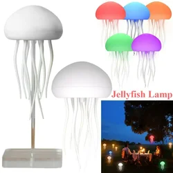 LED Jellyfish Lamp Gradient Swimming Jellyfish Light Sensing Atmosphere Night Light Suitable for Children's Bedroom Home Decor