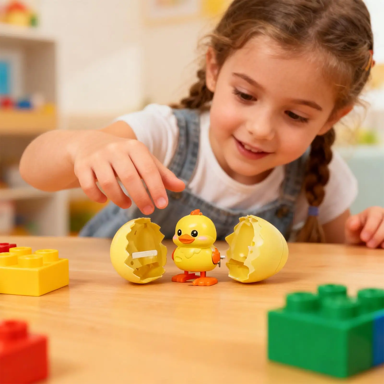 لعبة هزازة على شكل بيضة لطيفة على شكل حيوانات على شكل عقارب الساعة للمنزل وأعياد الميلاد ومكتب المدرسة للأطفال والأولاد المتحمسين والفتيات والأصدقاء #2