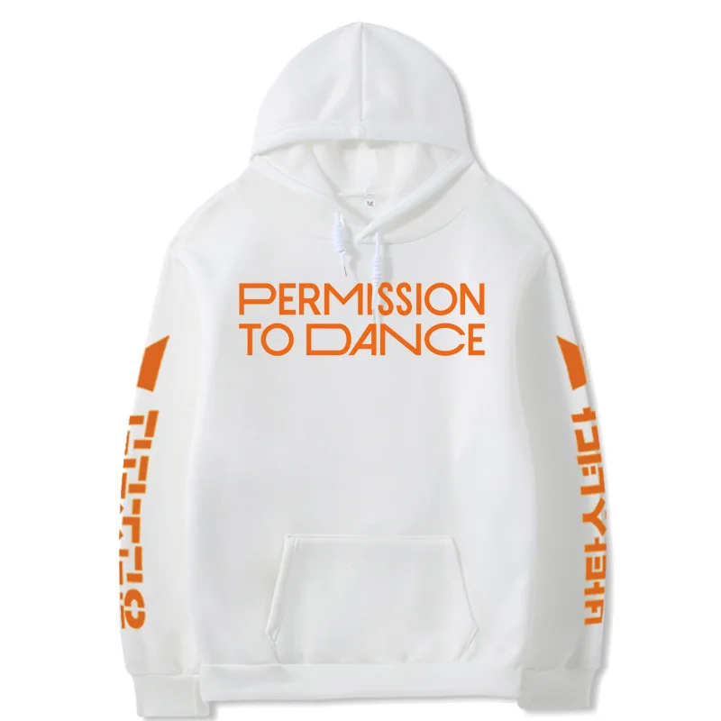 Kpop Youth Group Permission To Dance Male and Female Hoodies Autumn and Winter Lovers Pullover Covers Shipping