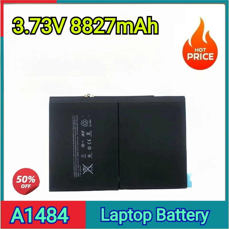

A1484 Replacement Laptop Battery 3.73V 8827mAh For iPad Air 1 iPad 5 6 7 8 9 A1822 A1823 A1893 A1954 A2197 A2198 A1474 A1475