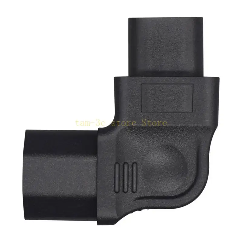 IEC320 C8 to C13 Rightward Bend Power Plug,Figure 8 Male to C13 Female Side Bend Conversion Plug Adapter