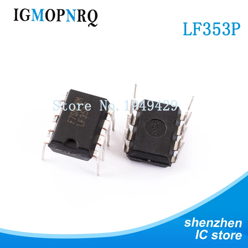 10PCS LF353P DIP8 LF353 Operational amplifier op amp Op Amp New