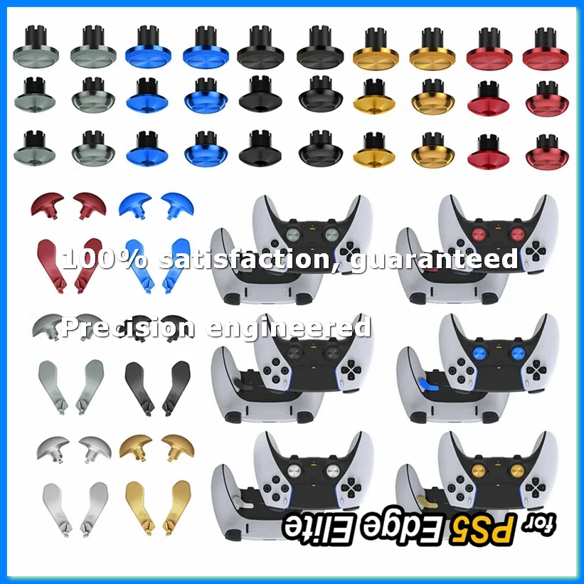

Metal Joystick Kit for Edge Game Console Joystick Back Paddles Triggers Buttons for D-ELEC