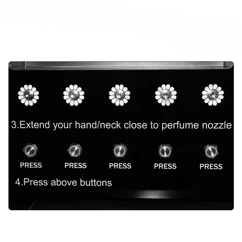 Pas de parfumverkoopautomaat aan Buitenlandse automatische spray Zelfdragende intelligente kleine parfumautomaat