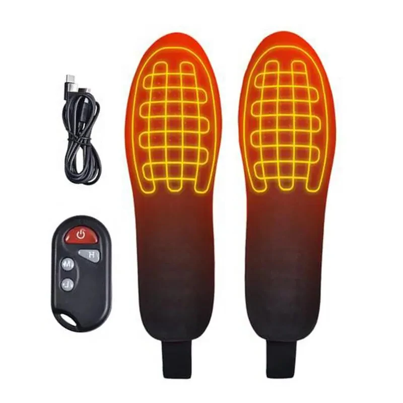 B-M Heated Insoles Battery Rechargeable Long-lasting Heated Insoles Electric Heated Insoles with Remote Control