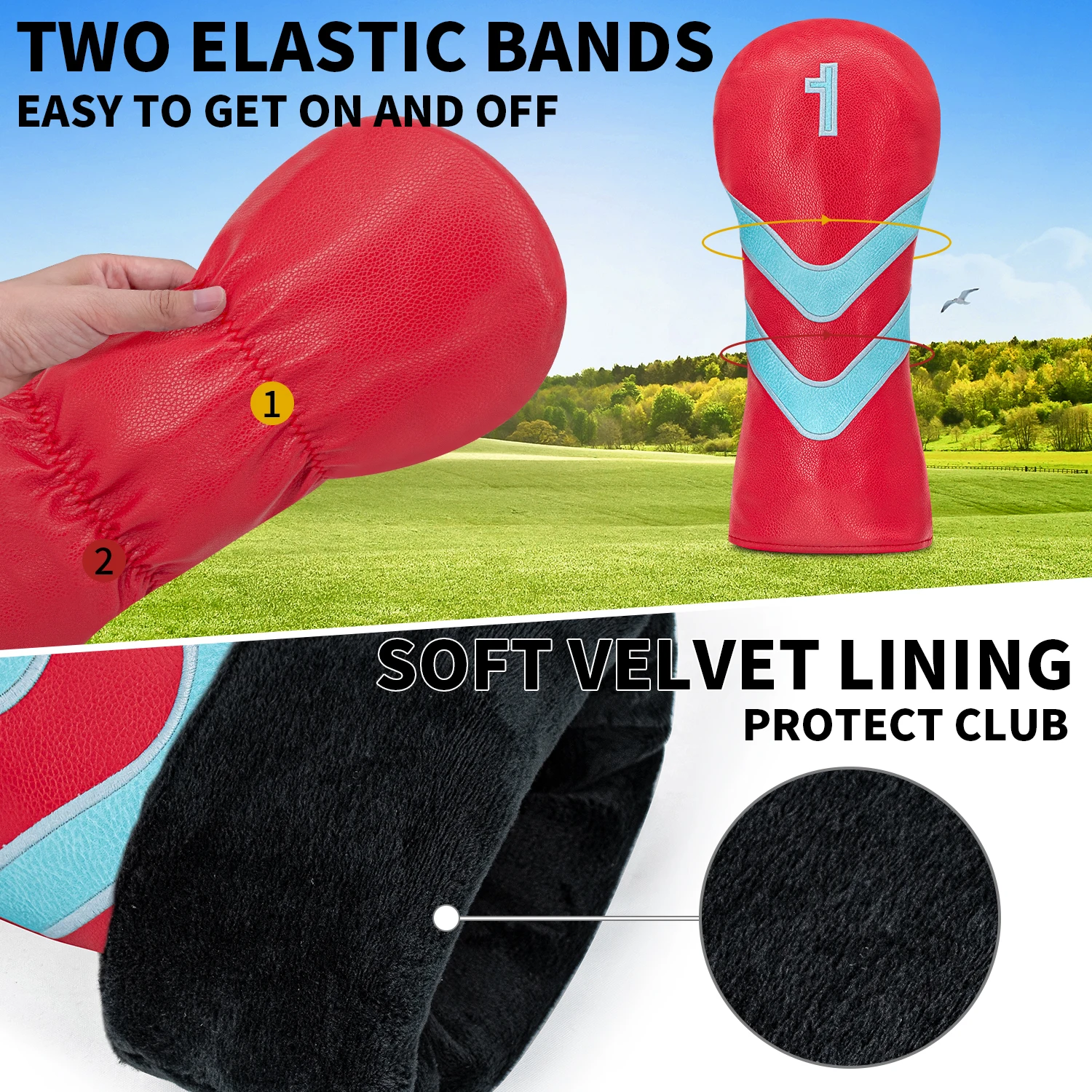 1 pièce/3 pièces de housses un - Headcover Driver avis et prix