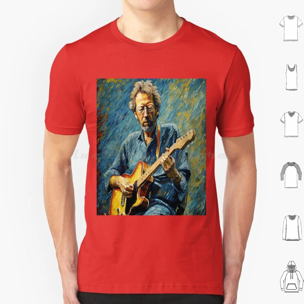Guitar Virtuoso And Music Legend T Shirt Big Size 100% Cotton Guitarist Music Legend Blues Music Guitar Virtuoso Guitar Hero