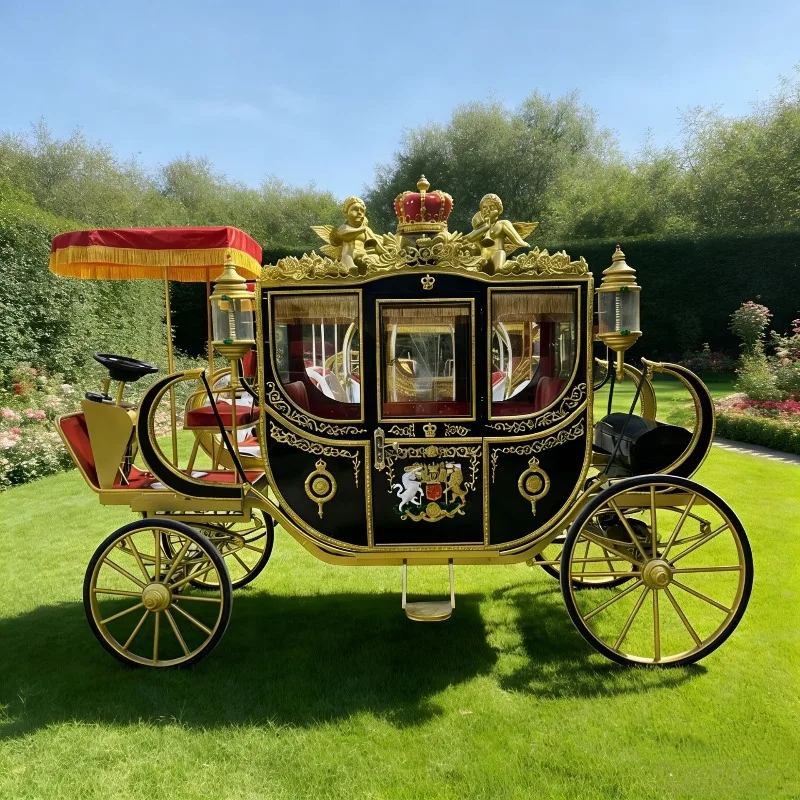 Electric European Royal Carriage Wedding Wedding Photography Four-wheel Carriage Scenic Area