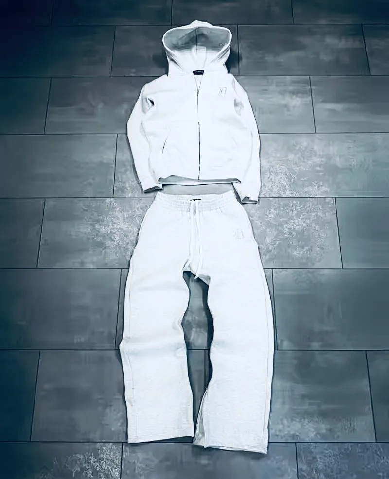 

new Y2k American retro casual men clothing letter embroidered sportswear Harajuku Gothic streetwear couple casual oversized suit