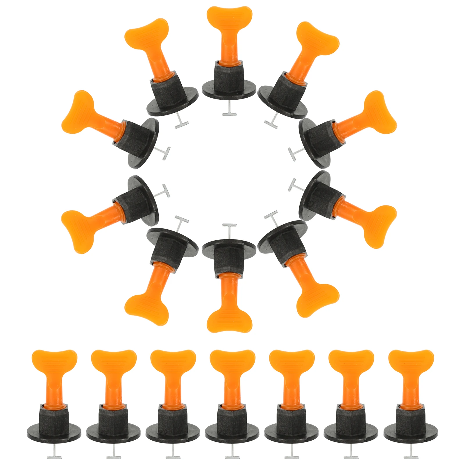 

50 set 50 Sets Tile Leveler Reusable Plastic Spacers Kit for Floor Tiles Installation Tools Wear Resistant