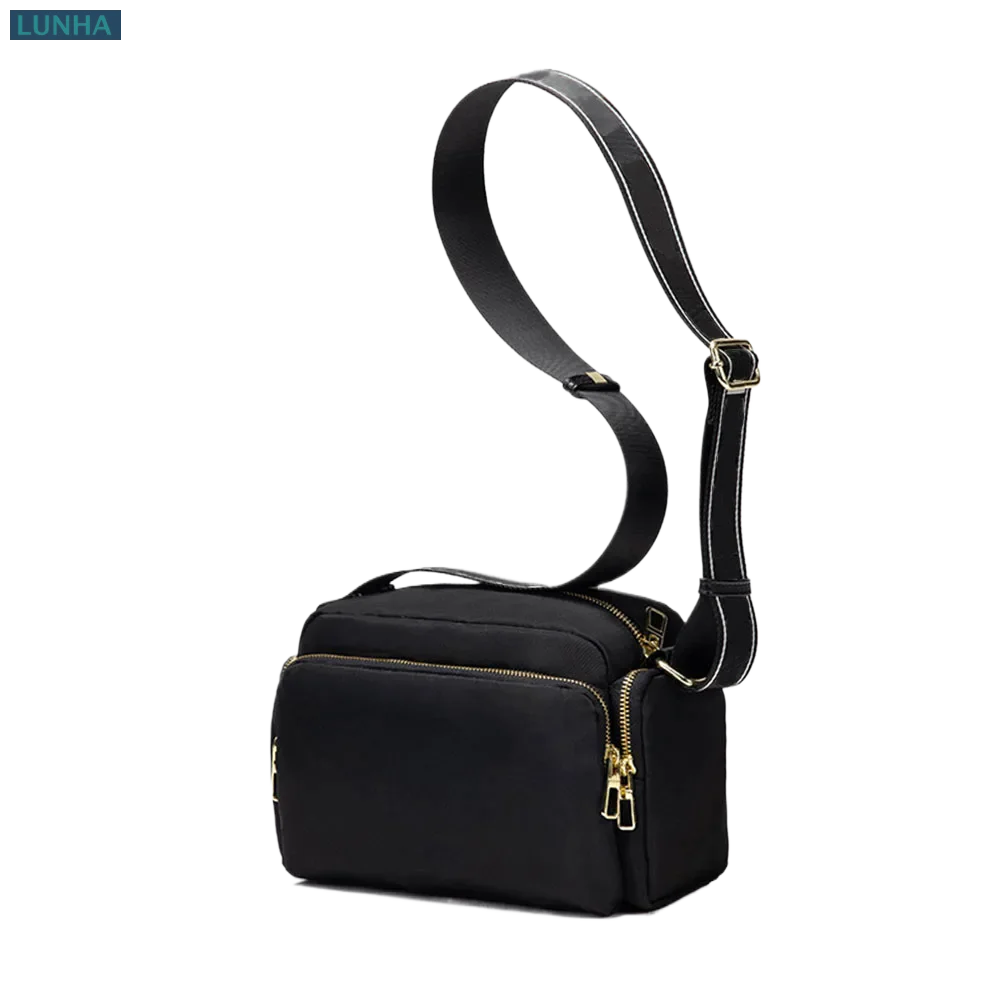 

Женская сумка-кроссбоди из нейлона средней мягкости с карманами, на молнии, через плечо, стильная, с буквенным принтом, легкая, для улицы, водонепроницаемая