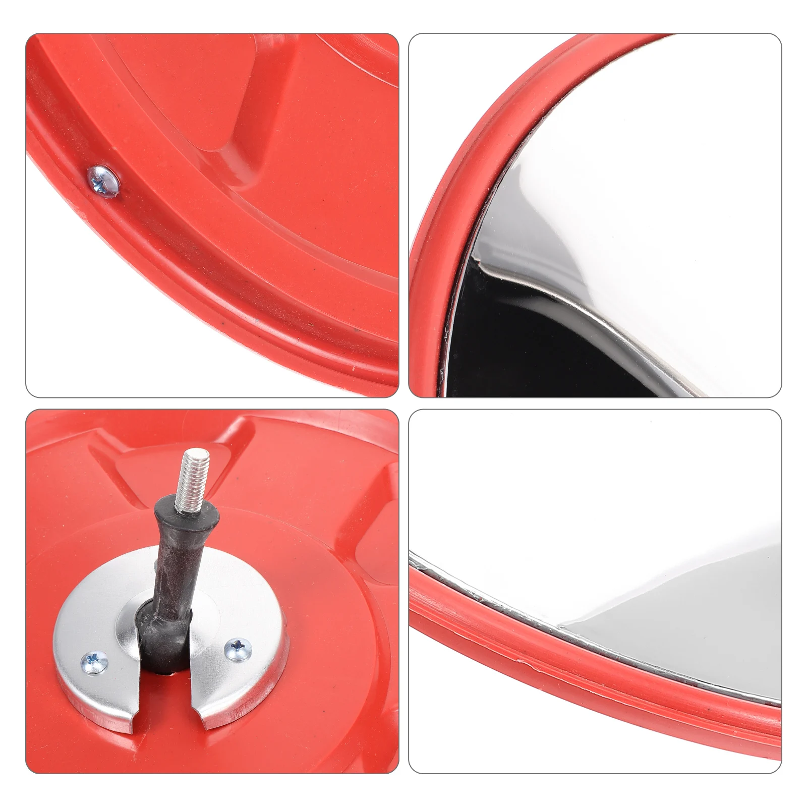 Round Indoor Convex Security Mirror Durable Aluminum Film Plastic Construction Clear Reflective Surface Traffic