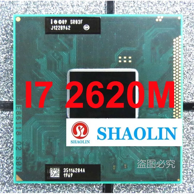 Procesador de CPU I7 2620M i7 2640M I7-2620M, doble núcleo, Quad-Thread, 4M, 35W, Socket G2/rPGA988B, Notebook CPU
