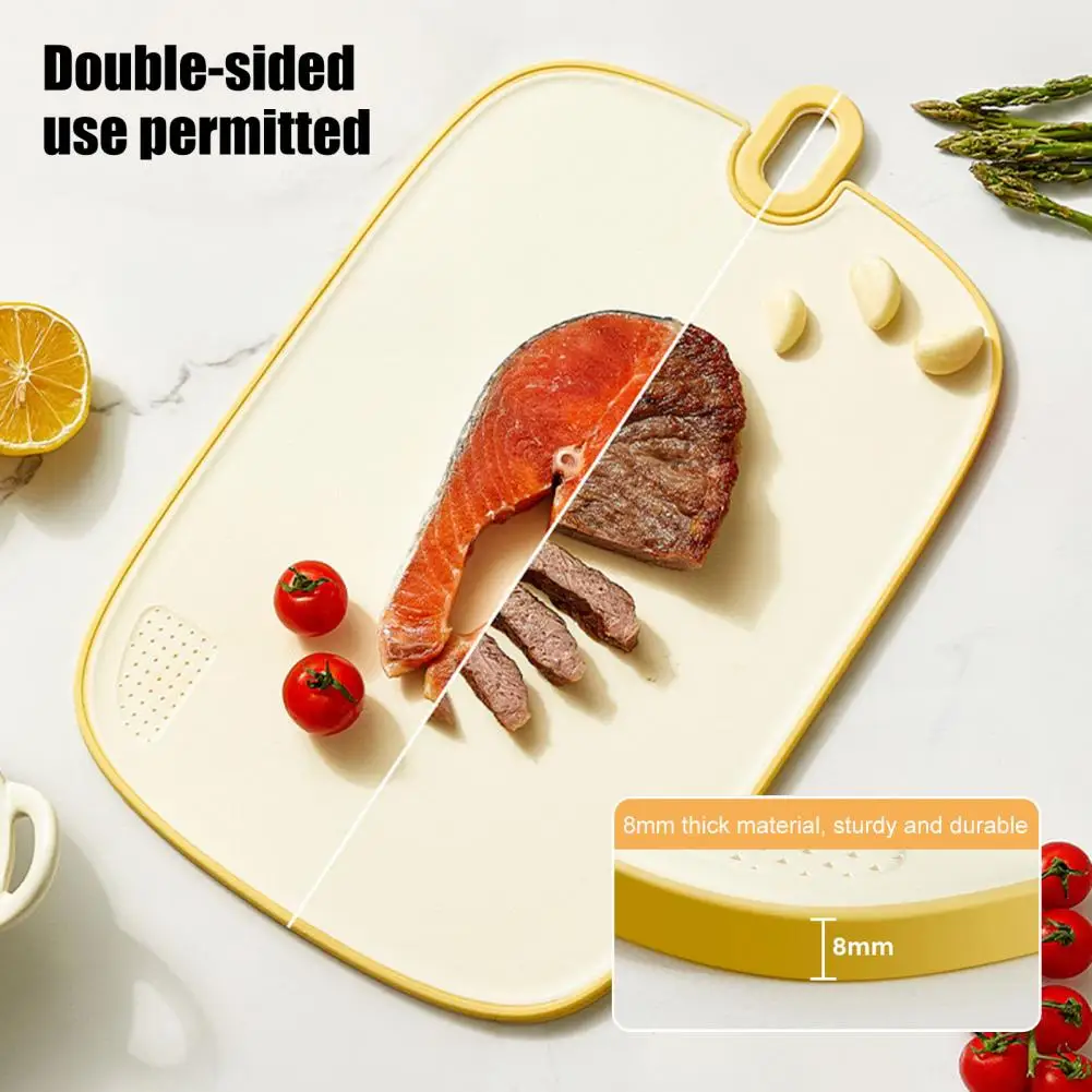 Chop And Serve Cutting Board Anti-Slip Plastic Chopping Board for Meat Veggies Safe Kitchen Essential