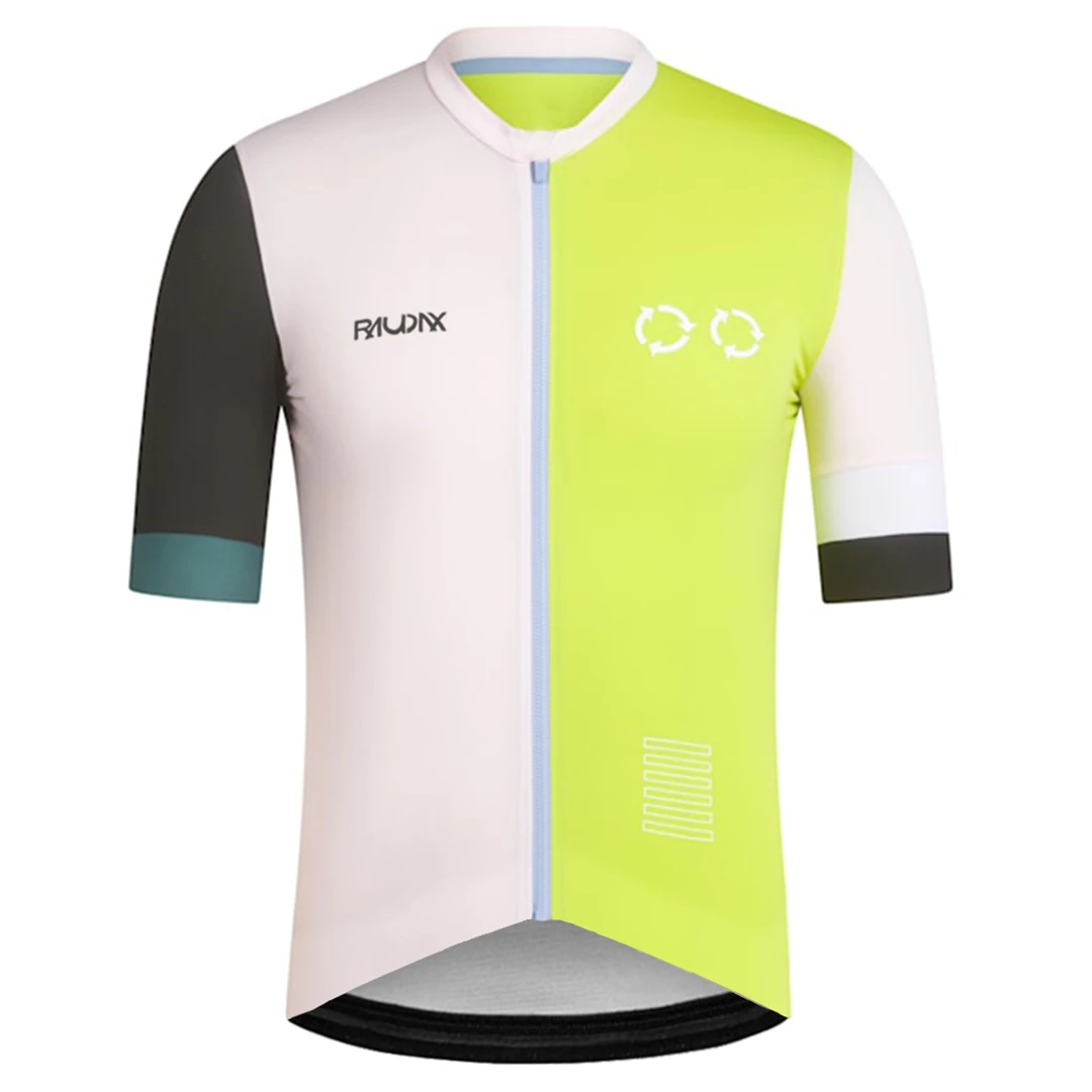 

2025 Cycling Clothing Men Raudax Short Sleeve Ropa Ciclismo Summer Cycling Jersey Triathlon Bike Jersey Uniform Cycling Shirts