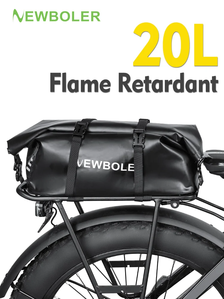 AliExpress NEWBOLER 20L Large Capacity MTB Battery Storage Bag E-Bike Waterproof Flame Retardant Battery Storage Bag Bag For Electric Bike Battery