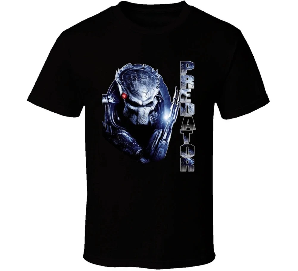 

"Predator" Alien Movie T-shirt, Unisex Black T-shirt with Print, Casual Street Style and Daily Life