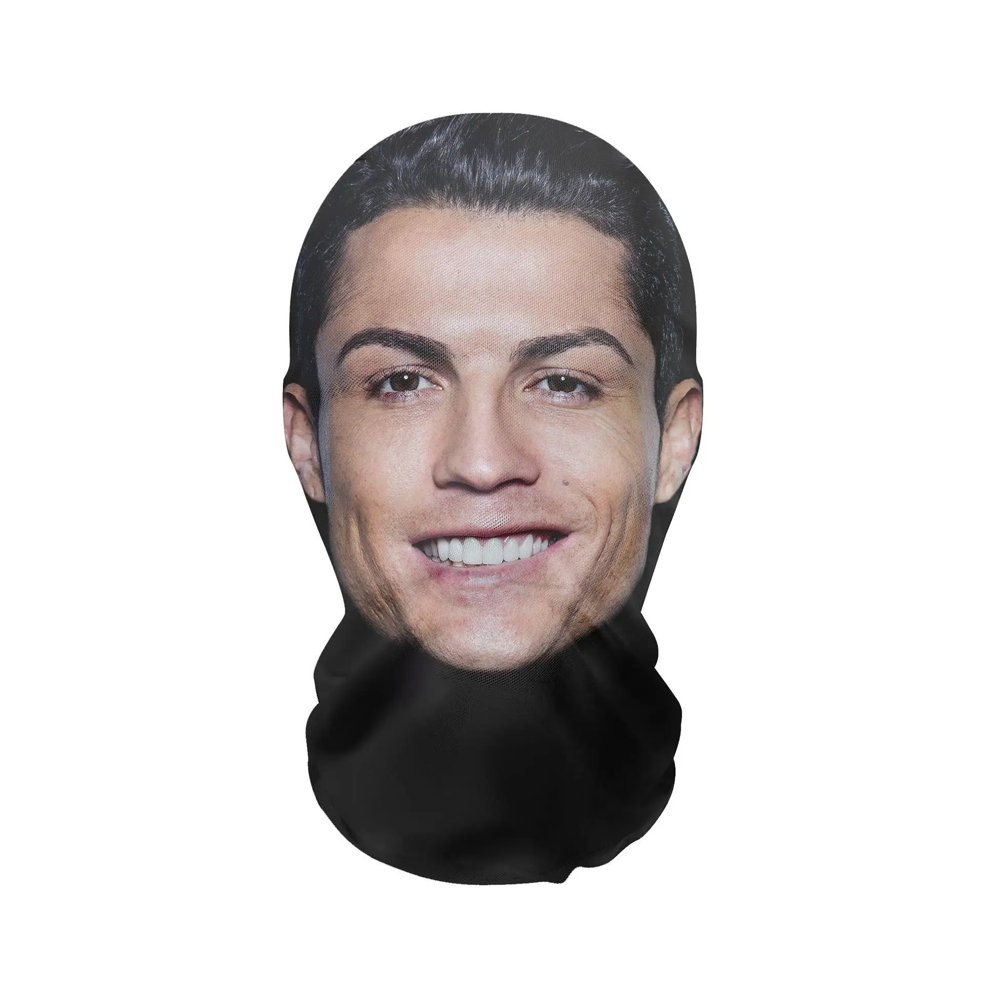 3D Printed Famous Person Full Head Mask Funny Elastic Mesh Mask Cosplay Headwear for Party Simulation Fashion Hat Headgear