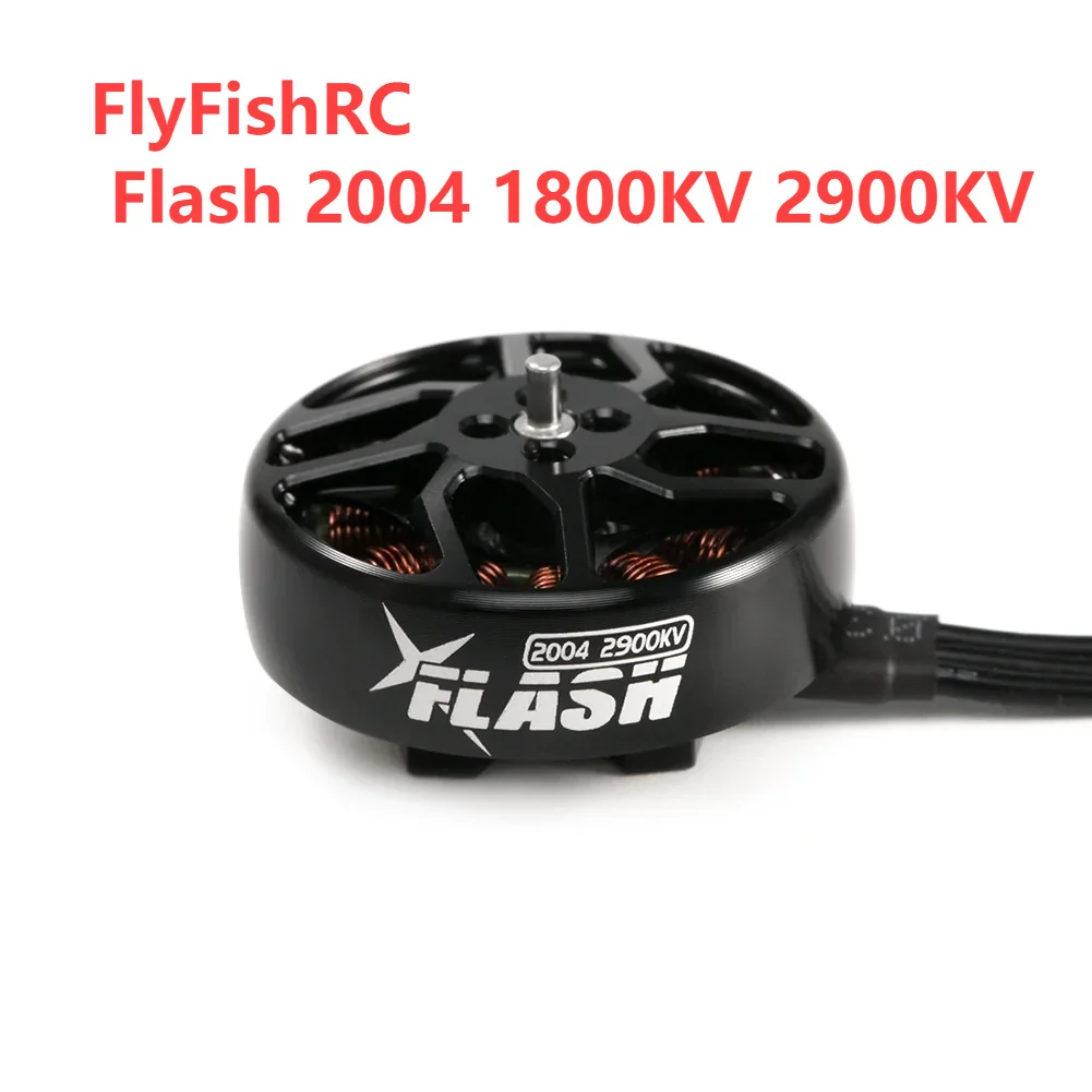 

FlyFishRC Flash 2004 1800KV 2900KV FPV Motor 2-6S FPV Бесщеточный двигатель, совместимый с дрона FPV