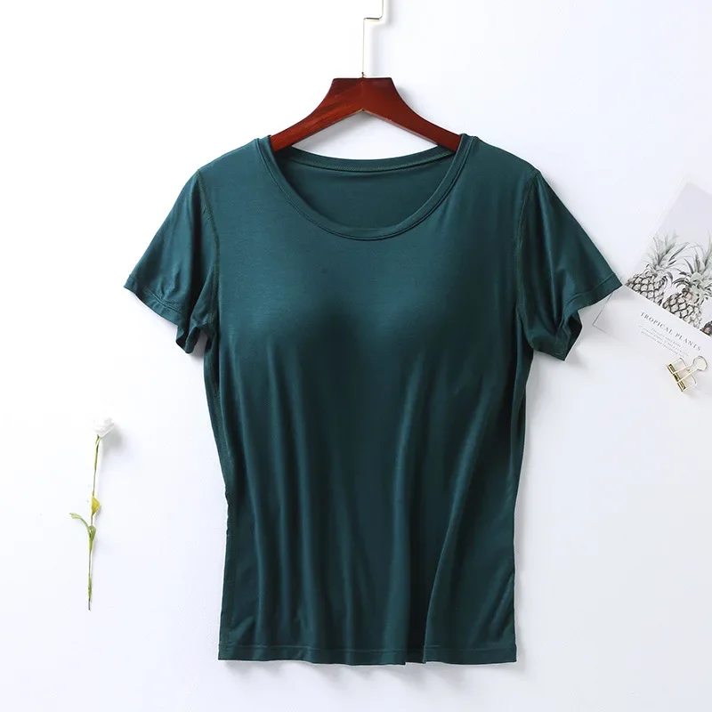 Sleepwear Short Sleeve Tops Women Clothing Homewear Summer Thin Outer Wear Comfortable Casual Breathable Simple Loose Fit