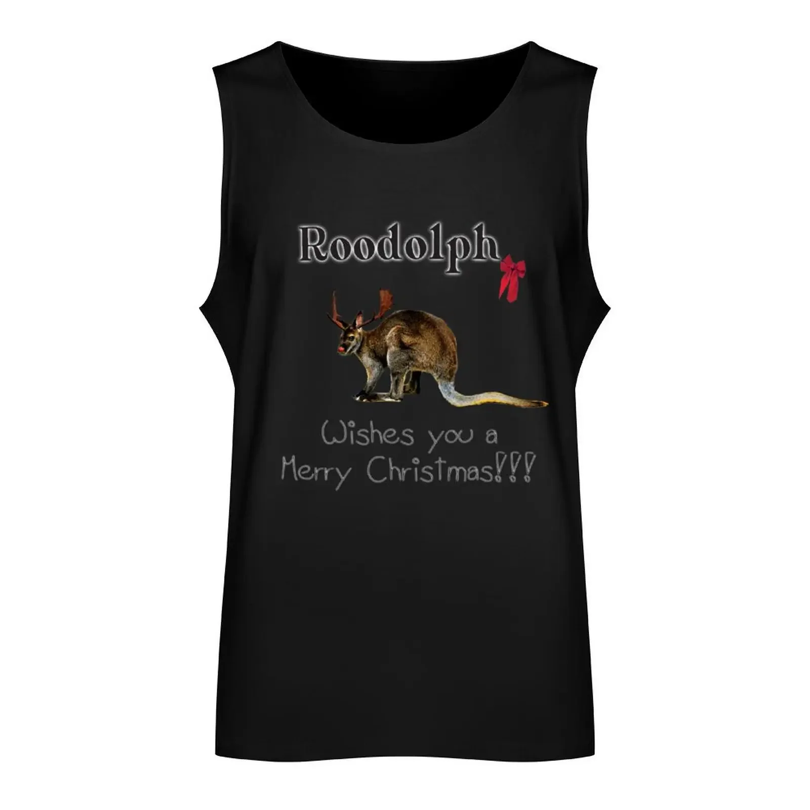 Roodolph the red nosed Roo! Merry Christmas! Tank Top running shirt underwear Vest