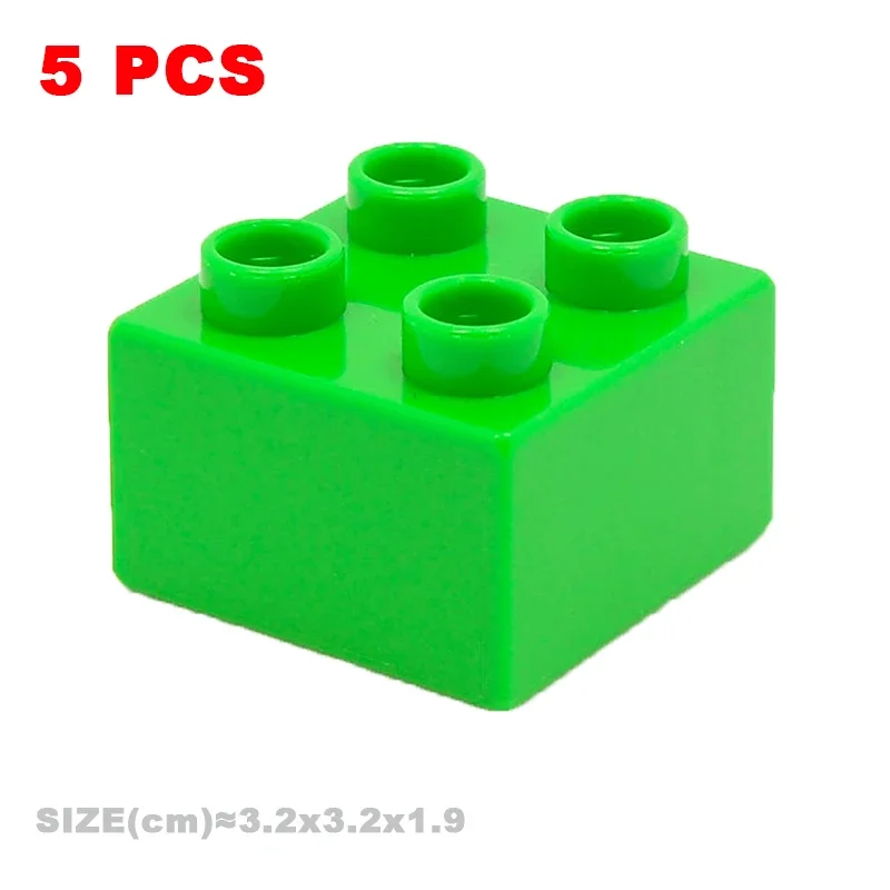 MOC Big Building Blocks Compatible With Duploes Base Bricks Thick Thin Square Assemble Children's DIY Educational Creative Toys