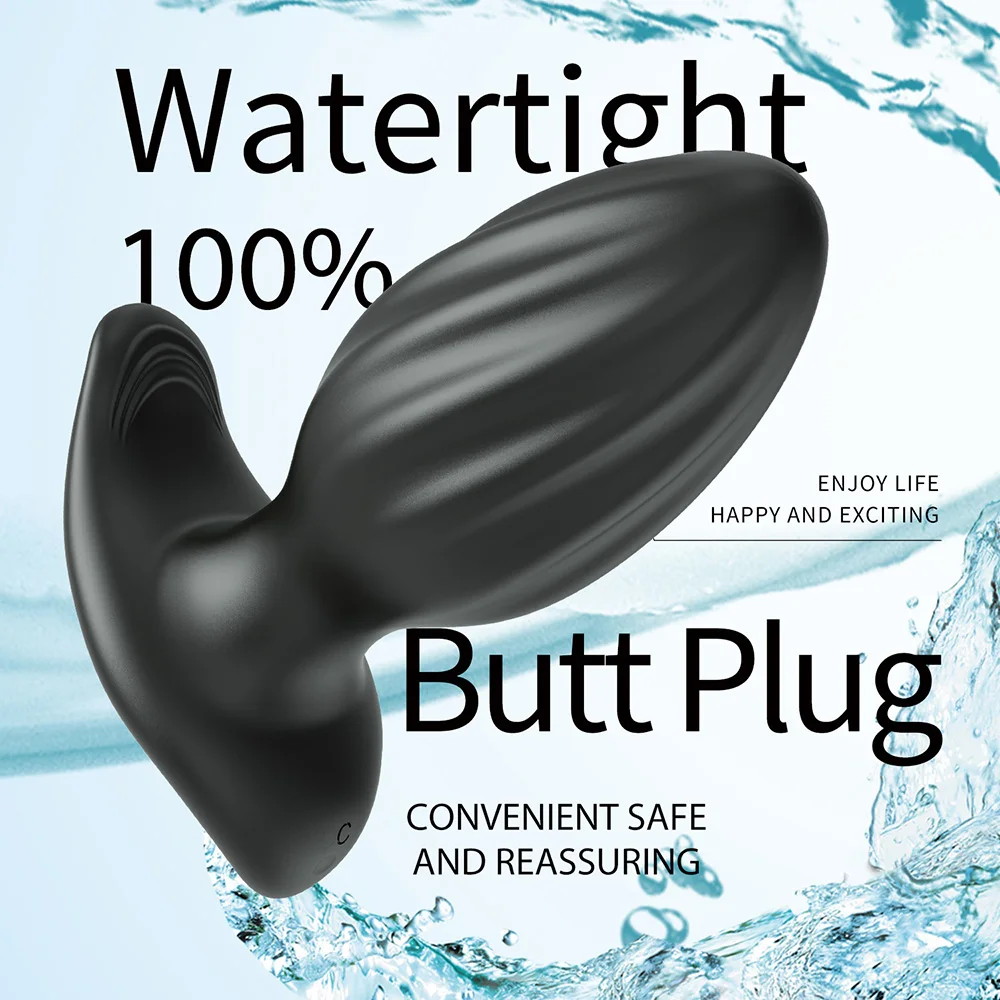 Andrea Bluetooth Vibration Couple Plaisir Sway Pénéjouit Butt Anal Plug, Éthicateur, Vibromasseur, Jouets Sexuels Adultes pour Hommes et Femmes, Gay