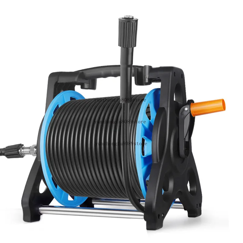 High-pressure Pipe Water Drum Pipe Winder Storage Cleaning Machine Storage Rack Car Washing Machine Water Pipe Rack view 4