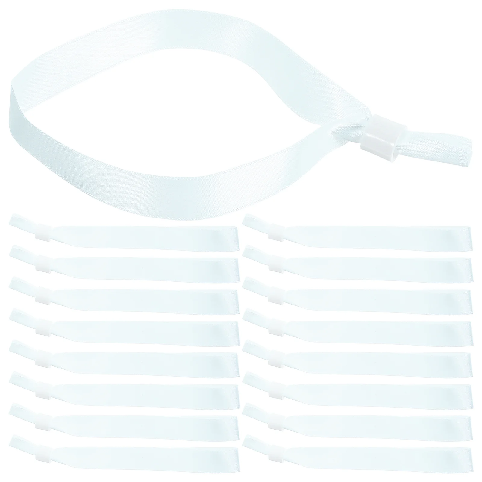 

20Pcs Cloth Wristbands for Events Soft Fabric Entry Bands Concert Party Festival Access Control Easy Id Bracelets Bright Colored