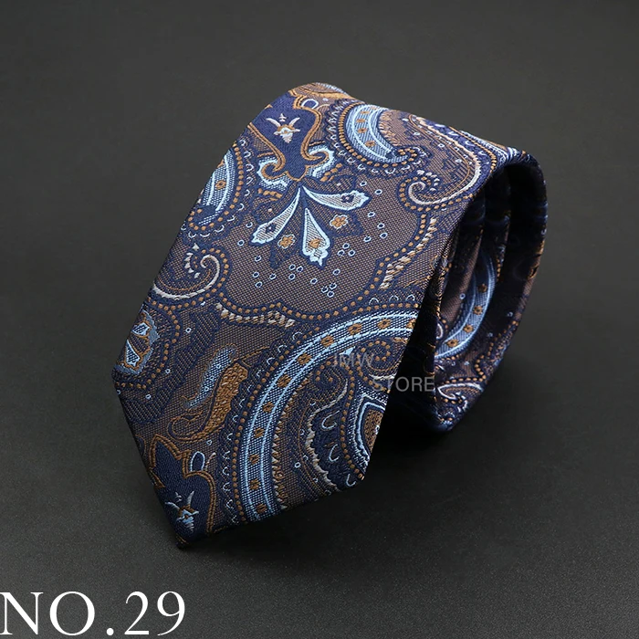 Neue Design Hochzeit Männer Krawatte Grau Braun Grün Paisley Blume Krawatten Männer Business Dropshipping Bräutigam Kragen Zubehör Geschenk – Detail 29