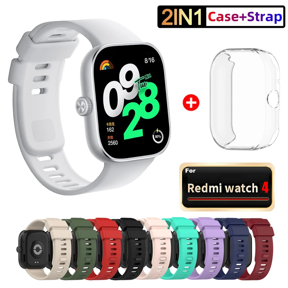 Watch Strap For Xiaomi Redmi Watch 4 Strap Replacement Silicone Strap For Xiaomi Redmi Watch 4 Strap Correa Bracelet