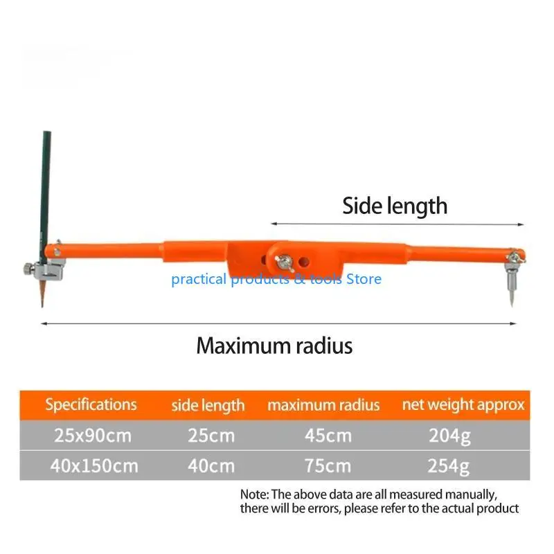 77JB 25/40cm Profissional Carpenter Lápis Compasss diâmetro Divisores ajustáveis ​​Marcando e